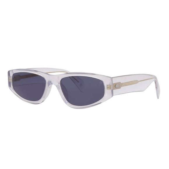 Rag & Bone Unisex Full Frame Clear/Gray Sunglasses - Picture 1 of 5